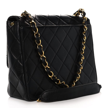 Chanel Lambskin Quilted Single Flap Bag Black 3 of 12