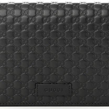 Gucci Microguccissima Crossbody Wallet Black 7 of 10