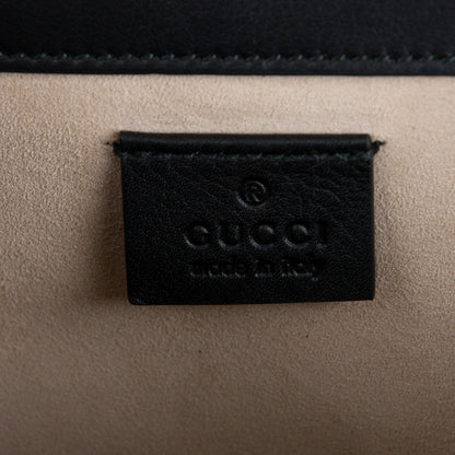Gucci Calfskin Floral Embroidered Studded Small Dionysus Shoulder Bag Black 7 of 9