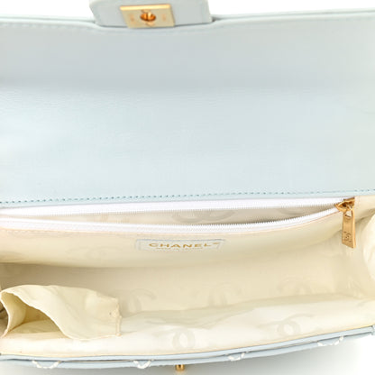 Chanel Calfskin Quilted Wild Stitch Flap Light Blue 4 of 9