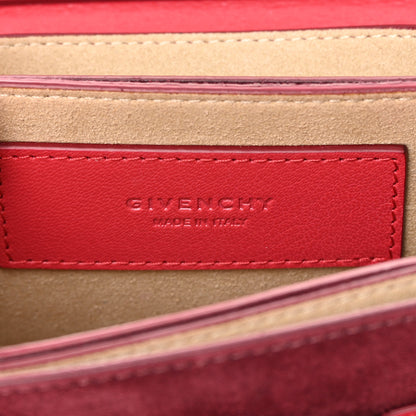 Givenchy Goatskin Suede Mini GV3 Shoulder Bag Pink Aubergine 6 of 11