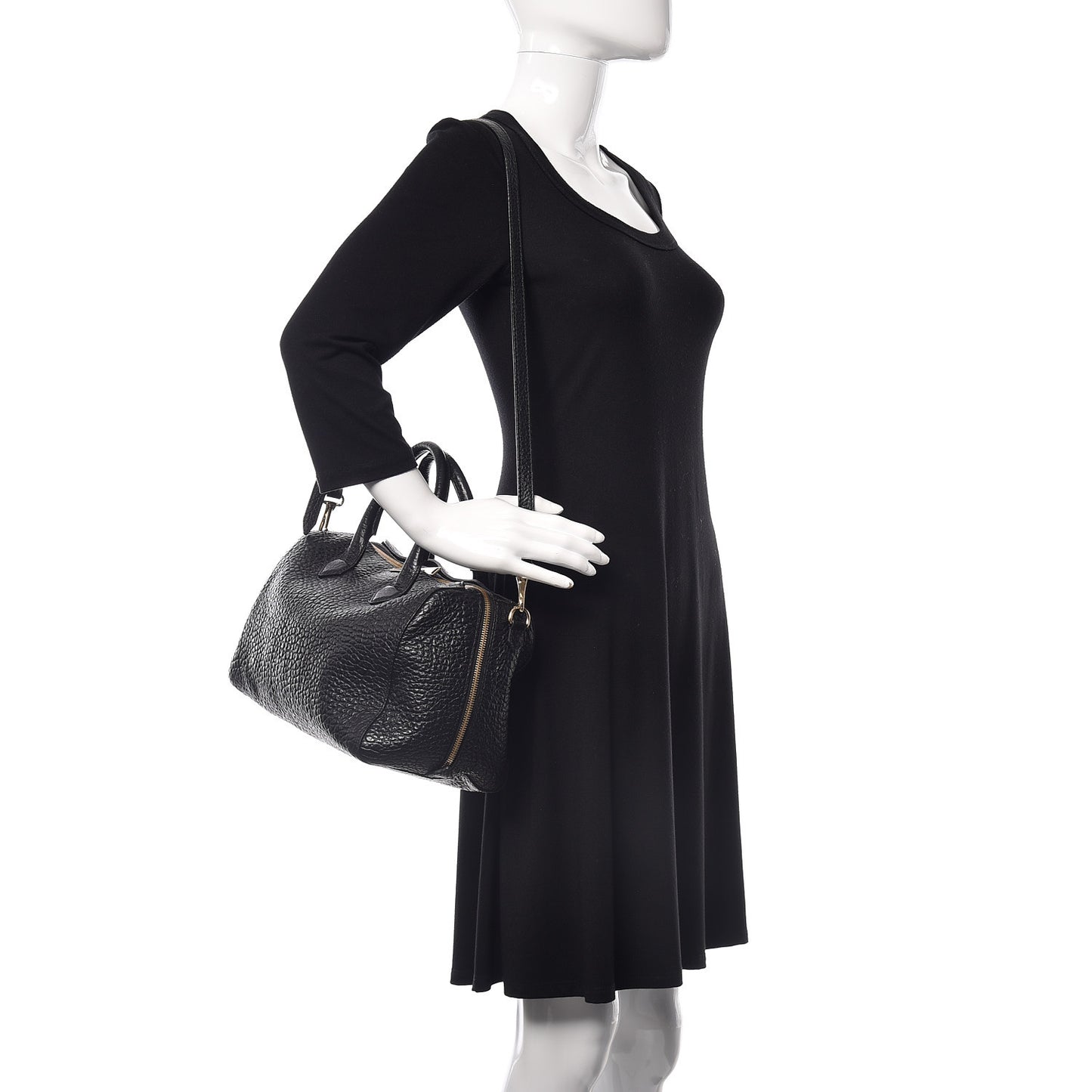 Heritage Grain Medium Alchester Bowling Bag Black