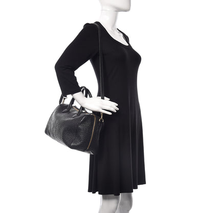 Burberry Heritage Grain Medium Alchester Bowling Bag Black 2 of 9