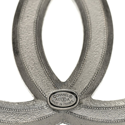 Chanel Ruthenium Pearl CC Brooch Dark Grey 4 of 5