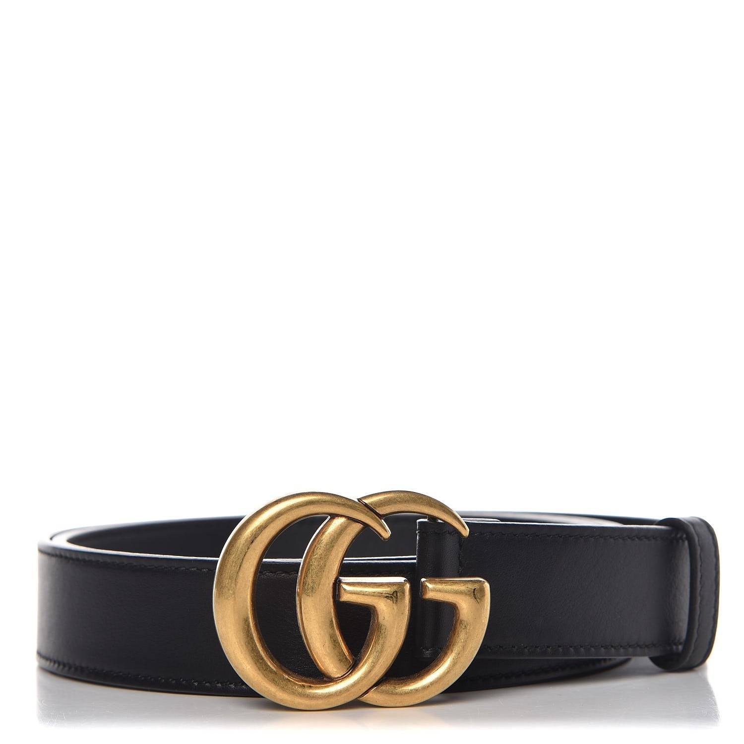 Gucci Moon Calfskin Double G 30mm Belt 105 42 Black 1 of 7
