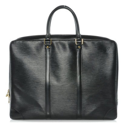 Louis Vuitton Epi Porte-Documents Voyage Briefcase Black 1 of 8
