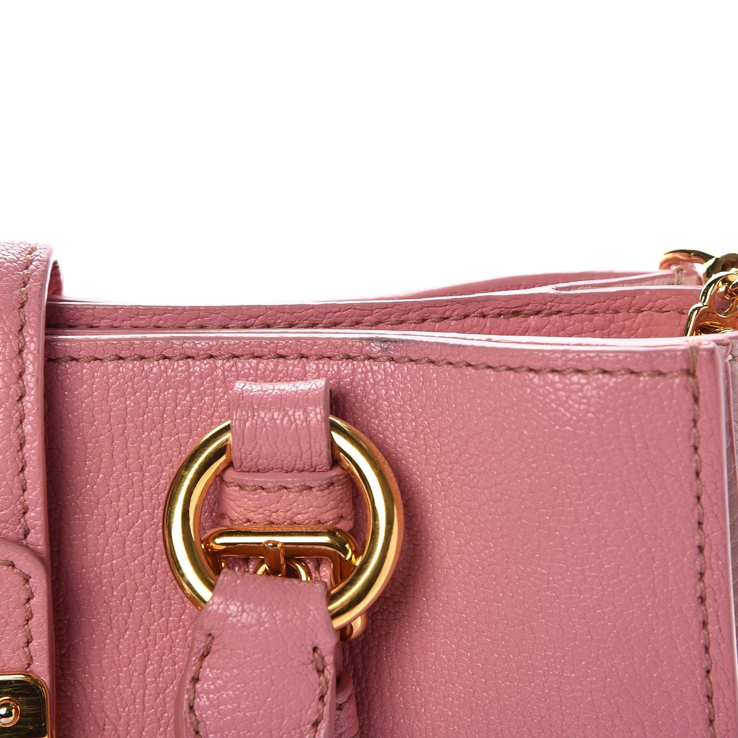 Goatskin Madras Shopping Tote Rosa Gemma