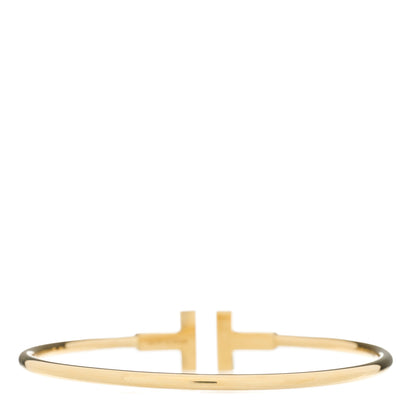 Tiffany 18K Yellow Gold T Wire Bracelet 2 of 3