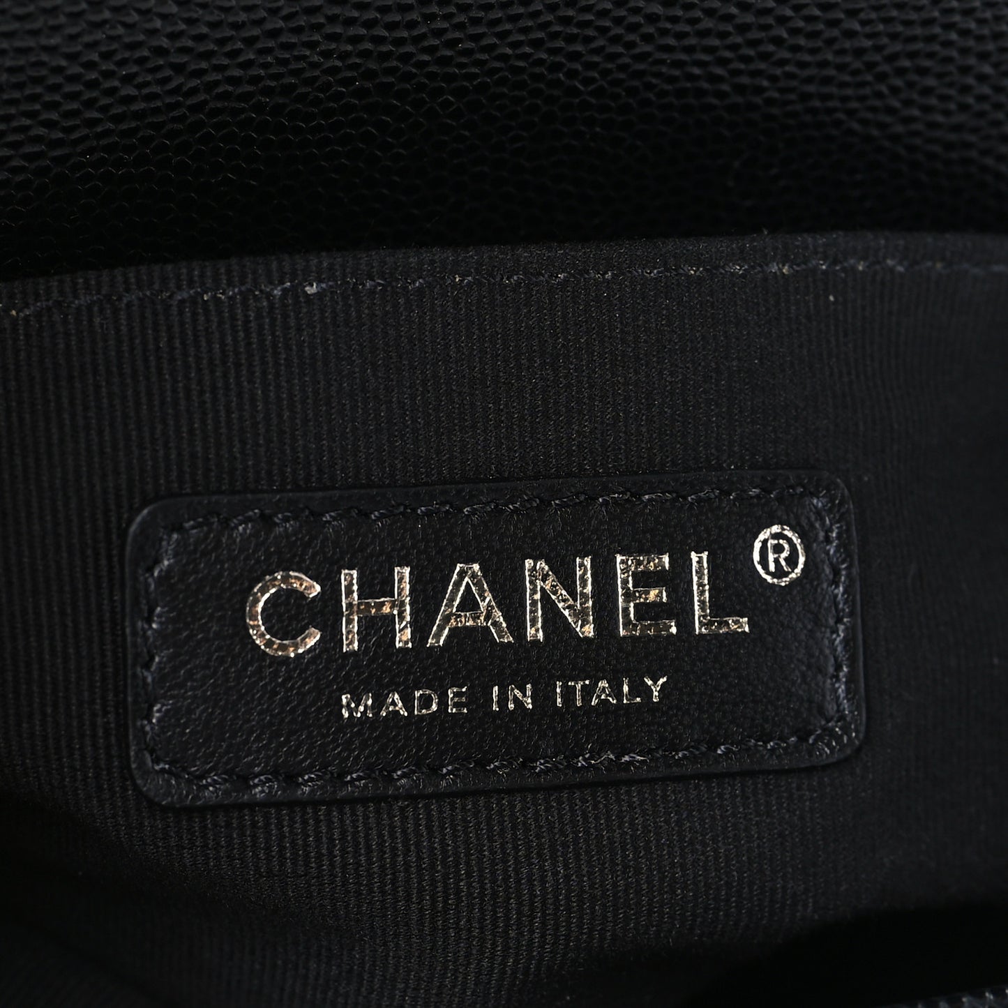 Caviar Quilted Small Boy Flap Black