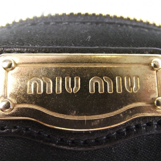 Miu Miu Leather Matelasse Coffer Hobo Black 10 of 11