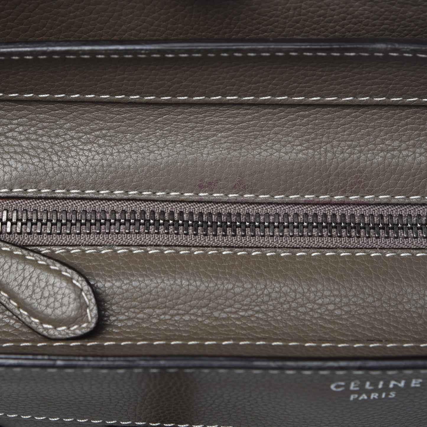 Drummed Calfskin Mini Luggage Souris