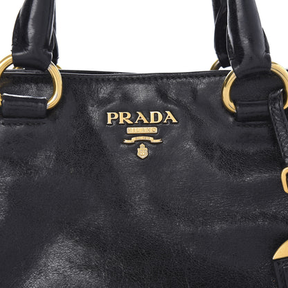 Prada Vitello Shine Top Handle Bag Black 11 of 14