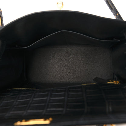 Hermes Matte Alligator Kelly Retourne 28 Black 5 of 11