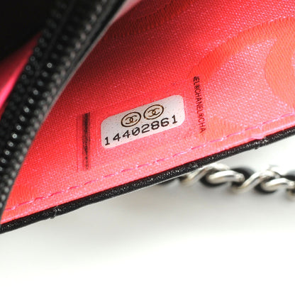 Chanel Calfskin Quilted Cambon Wallet On Chain WOC Black 8 of 8