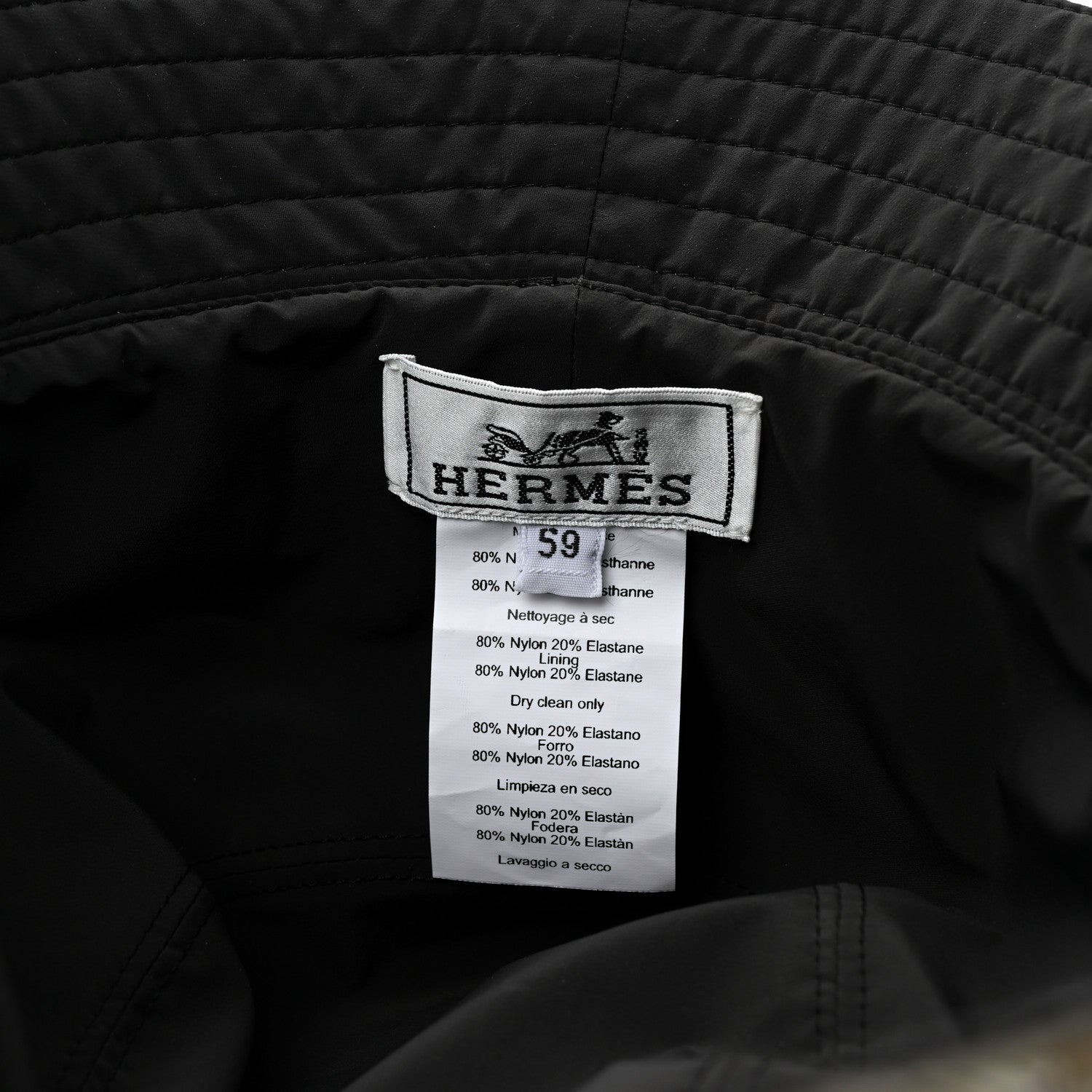 Hermes Nylon Fred Etriers Reversible Bucket Hat 59 8 of 8