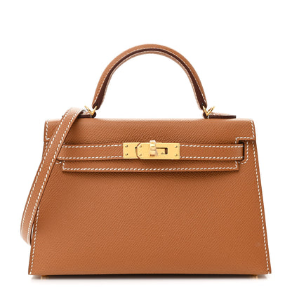 Hermes Epsom Mini Kelly Sellier 20 Gold 1 of 10