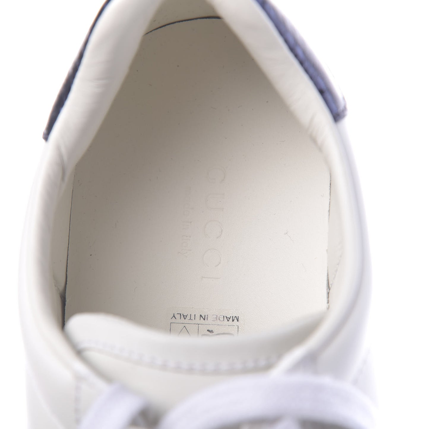 Calfskin Ayers Crystal Panther Embroidered Womens Ace Sneakers 38 White