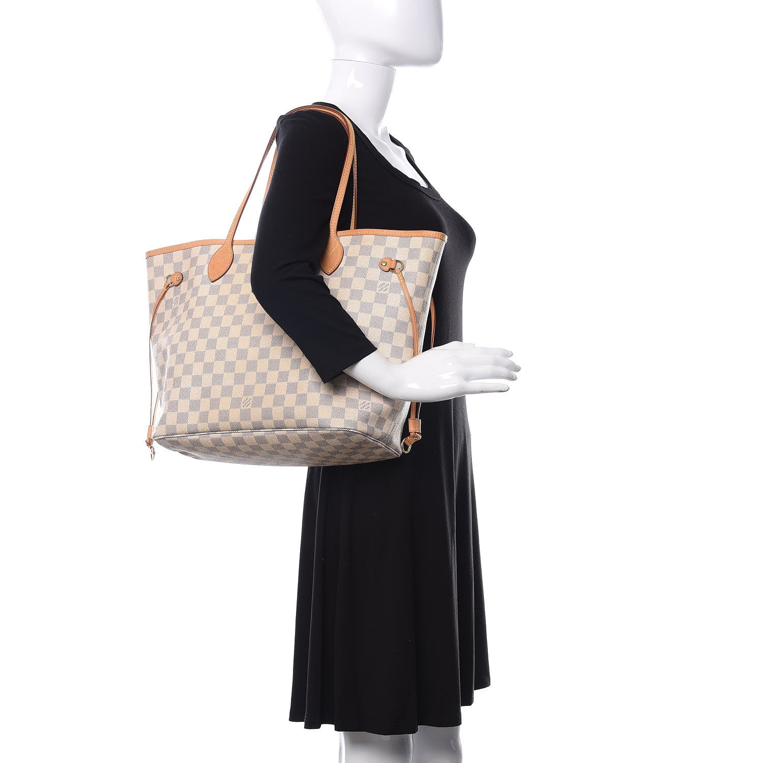 Louis Vuitton Damier Azur Neverfull MM 2 of 15