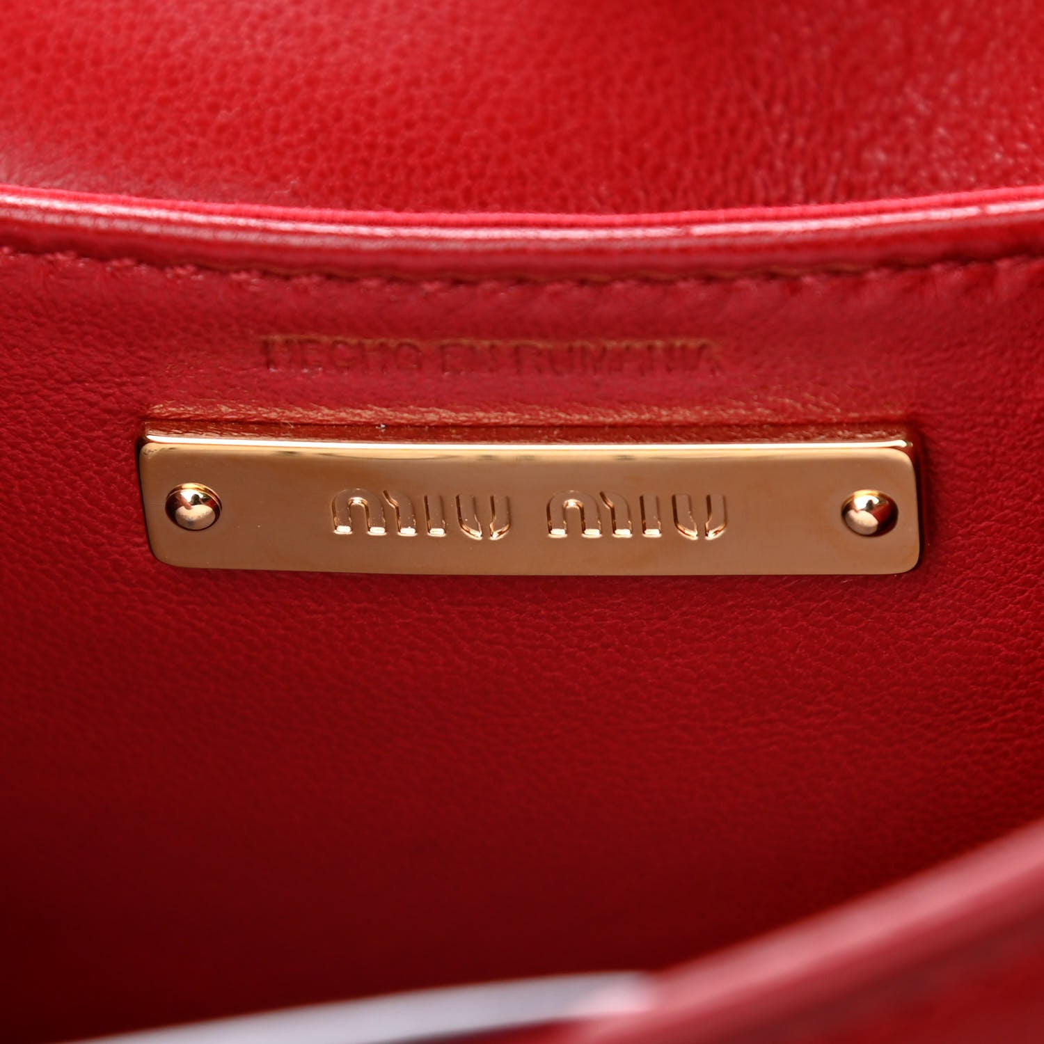 Miu Miu Nappa Matelasse Flap Clutch Red 6 of 12