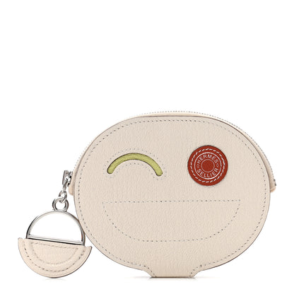 Hermes Chevre Mysore In-The-Loop Wink Card Holder Nata Jaune Bourgeon Cuivre 1 of 7