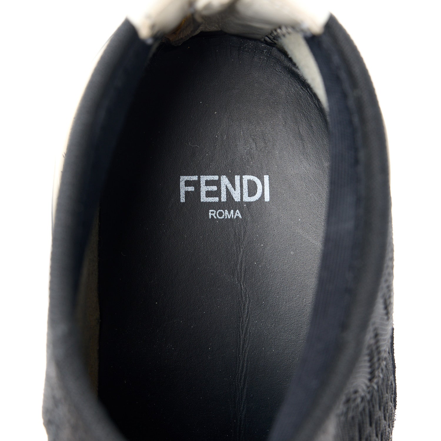 Fendi Technical 3D Mesh Womens FFluid Zip Up Sneakers Black 8 of 8