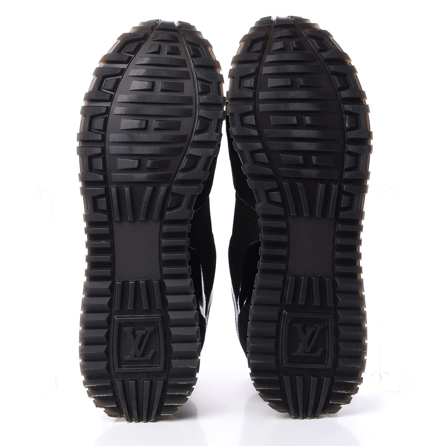 Louis Vuitton Suede Monogram Run Away Sneakers 37.5 Black 6 of 11
