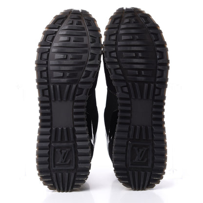 Louis Vuitton Suede Monogram Run Away Sneakers 37.5 Black 6 of 11