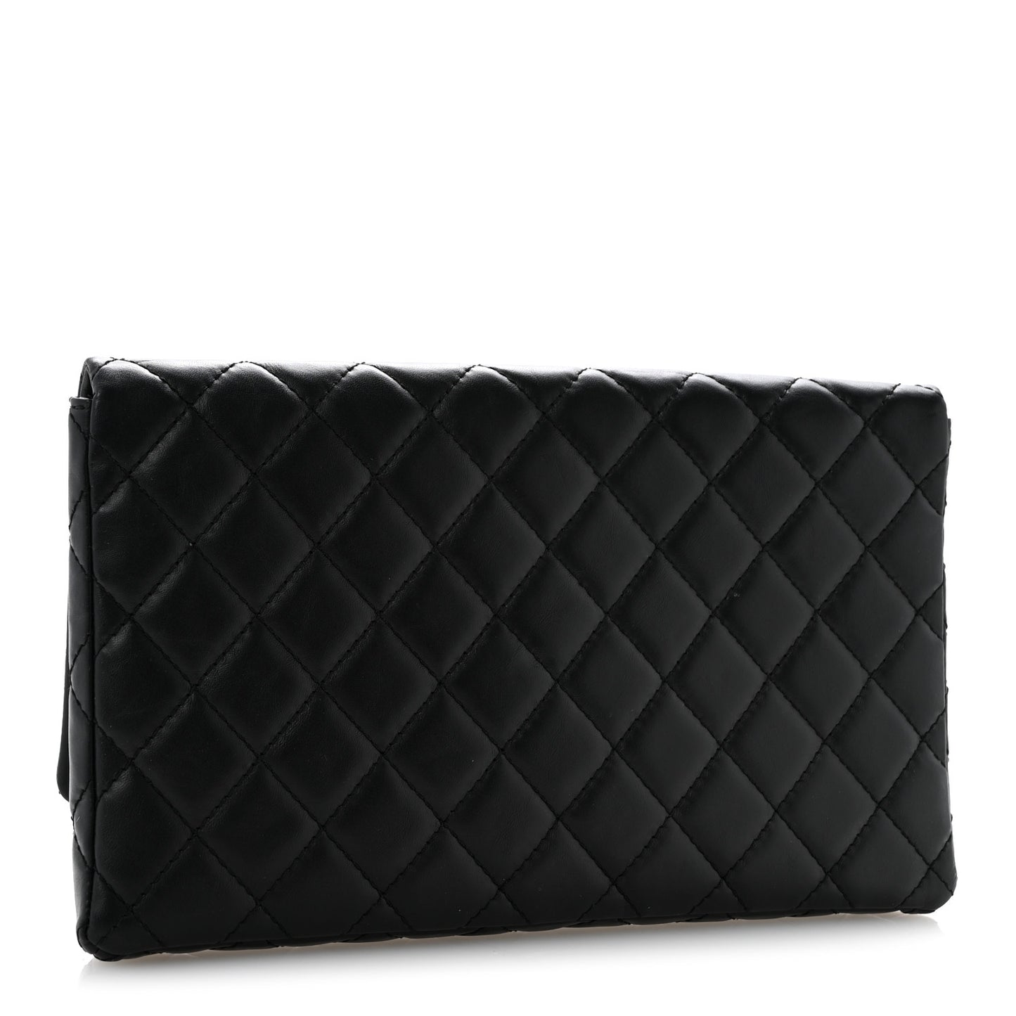 Aged Calfskin Quilted Reissue 2.55 Clutch Black