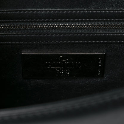 Valentino Garavani Vitello Medium Glam Lock Rockstud Flap Black 6 of 19