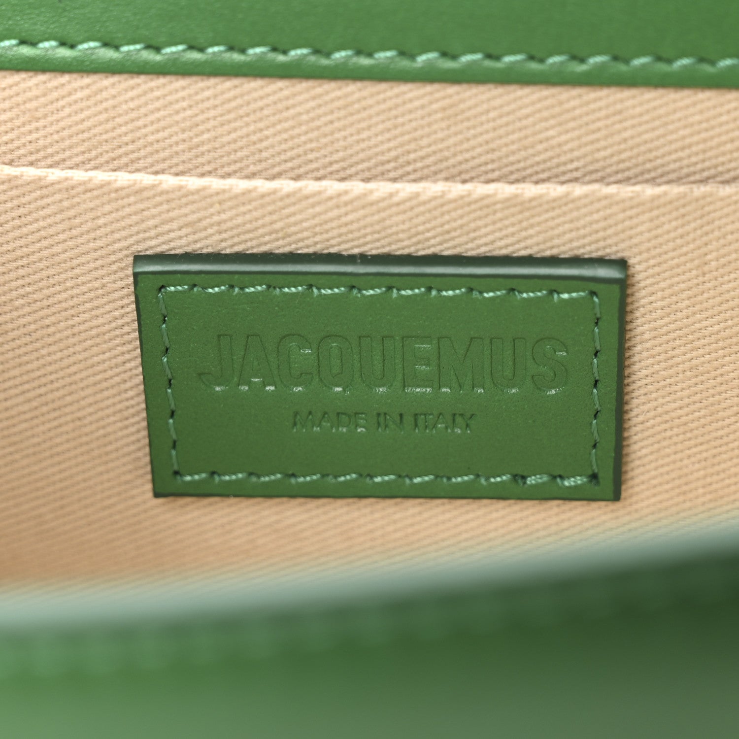 Jacquemus Smooth Calfskin Le Chiquito Long Green 6 of 9