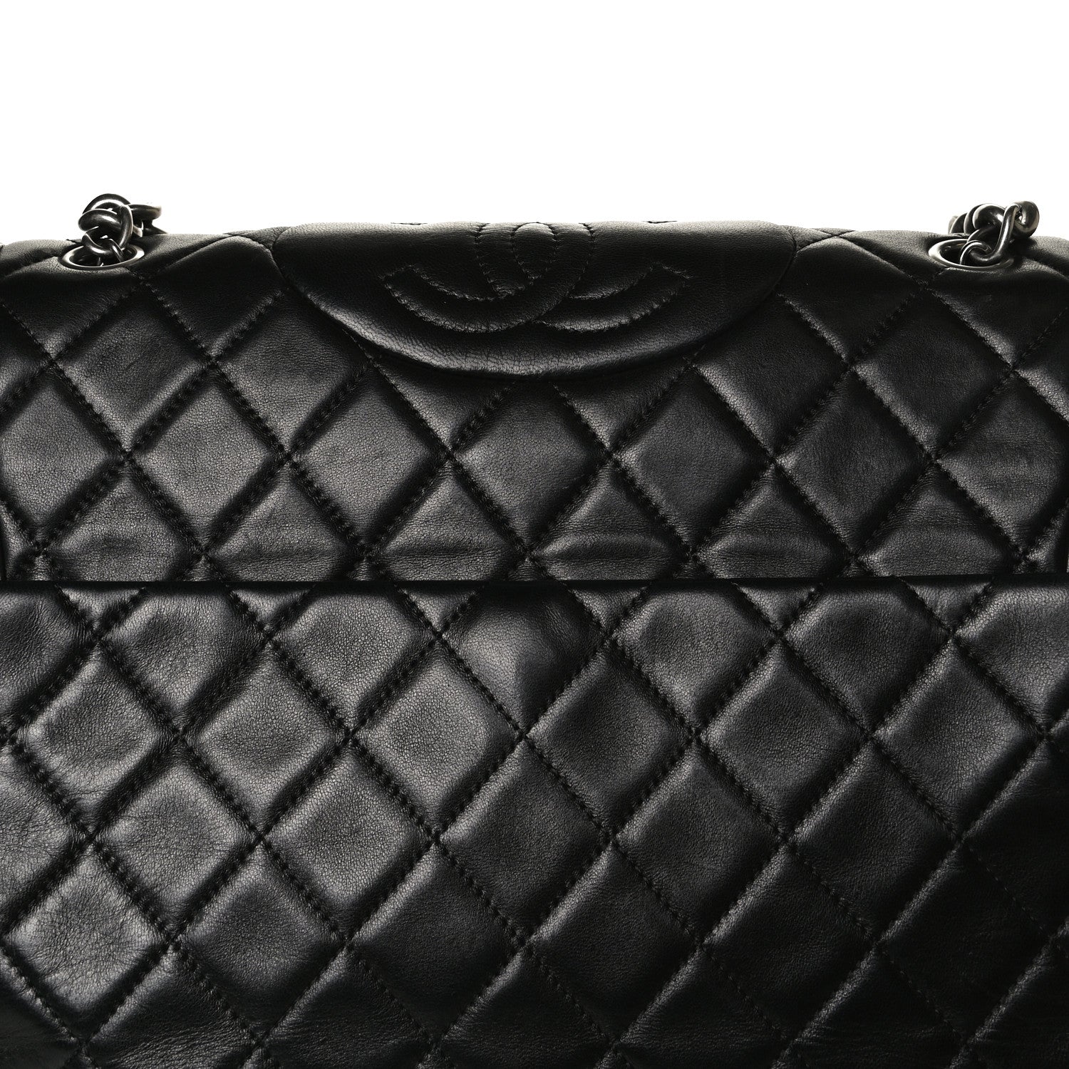 Chanel Lambskin Quilted Large Antik Boy Flap Black 9 of 19