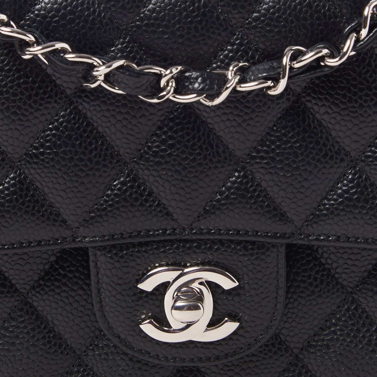 Chanel Caviar Quilted Medium Double Flap Black 8 of 10