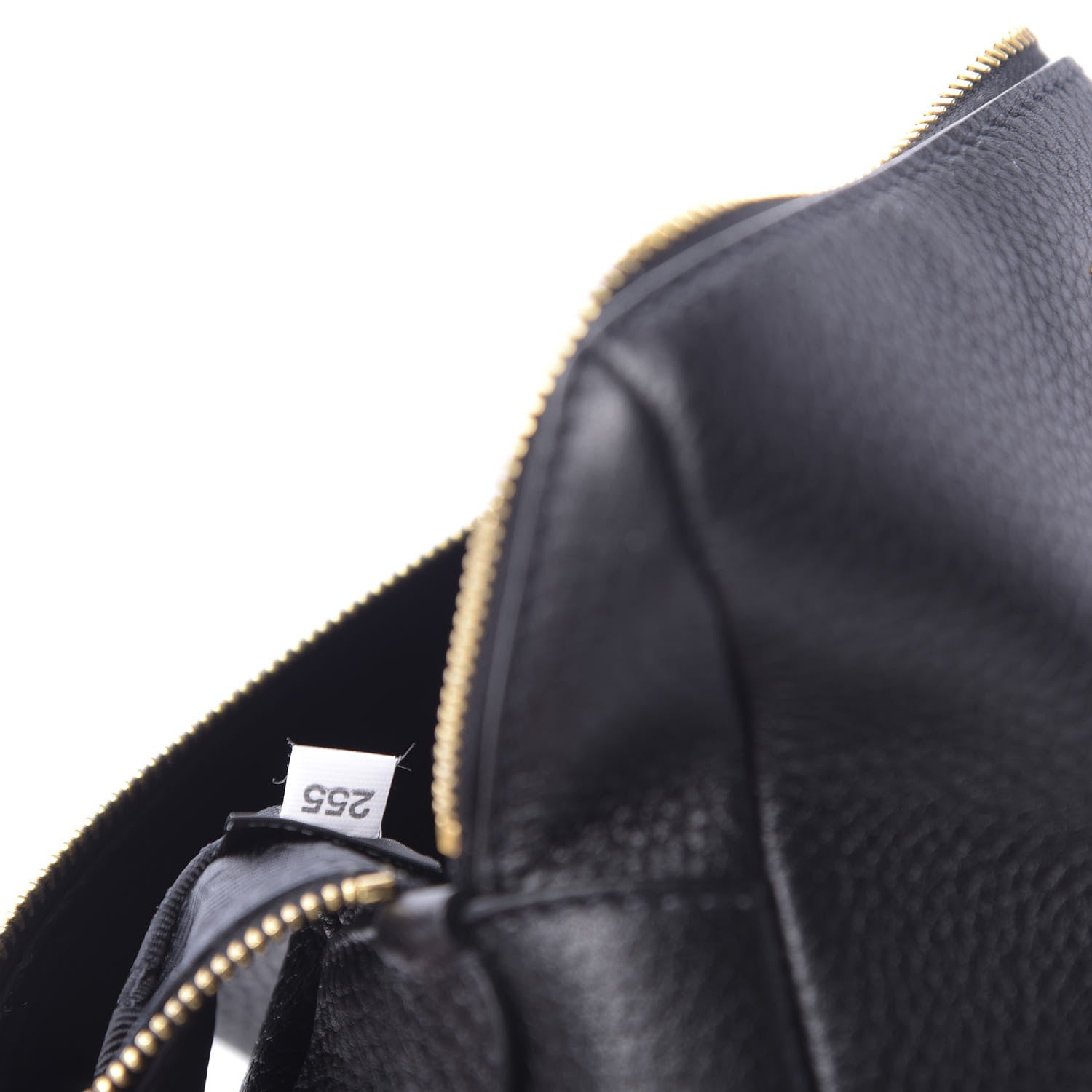 Prada Vitello Daino Cosmetic Pouch Black 8 of 8
