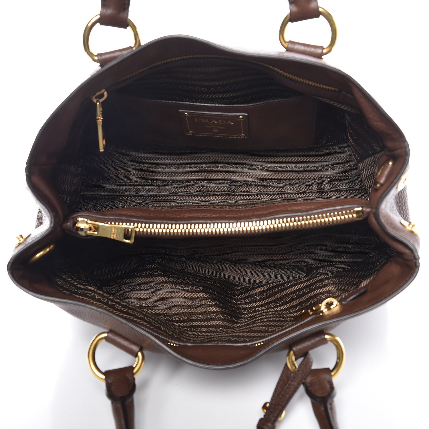 Prada Vitello Daino Shopping Tote Bruciato 5 of 7