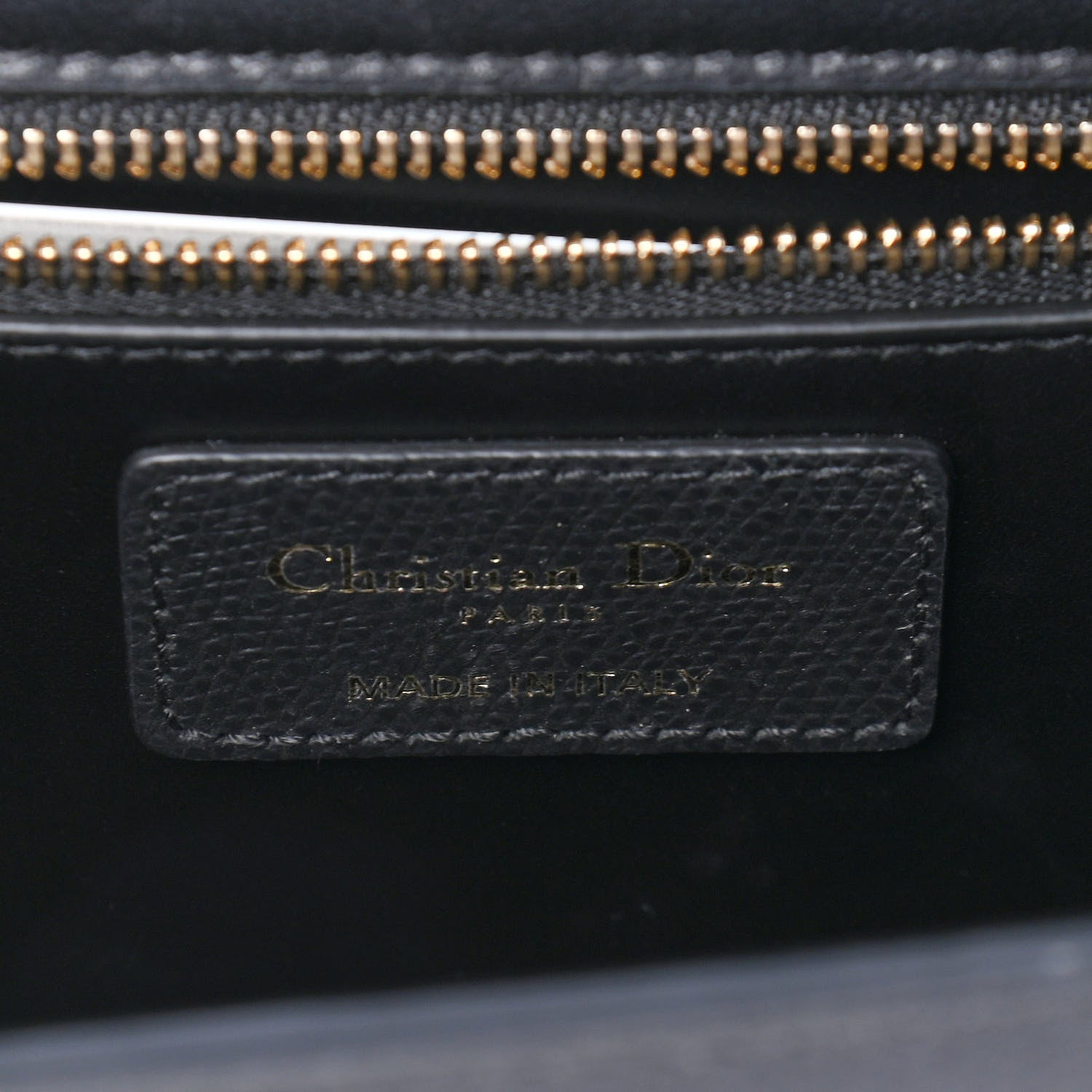 Christian Dior Grained Calfskin Embossed 30 Montaigne Chain Flap Bag Black 6 of 10