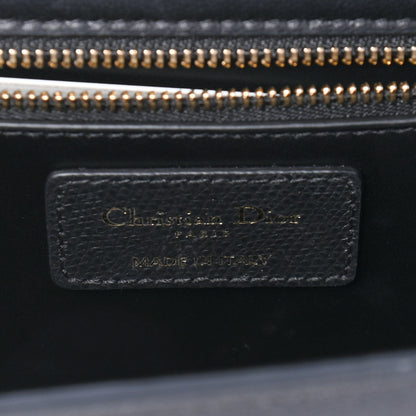 Christian Dior Grained Calfskin Embossed 30 Montaigne Chain Flap Bag Black 6 of 10