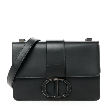 Christian Dior Smooth Calfskin 30 Montaigne Flap Bag Black 1 of 10