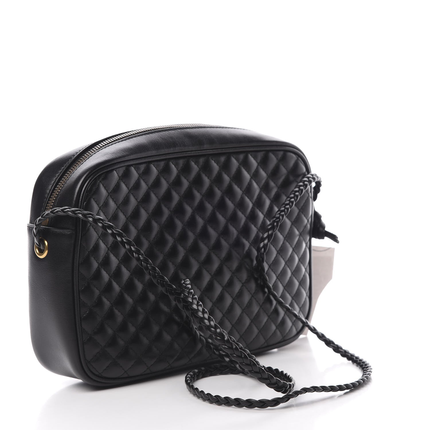 Gucci Calfskin Web Trapuntata Small GG Shoulder Bag Black 3 of 11