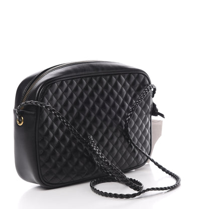 Gucci Calfskin Web Trapuntata Small GG Shoulder Bag Black 3 of 11