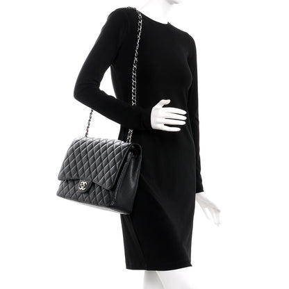 Chanel Caviar Quilted Maxi Double Flap Black 2 of 9