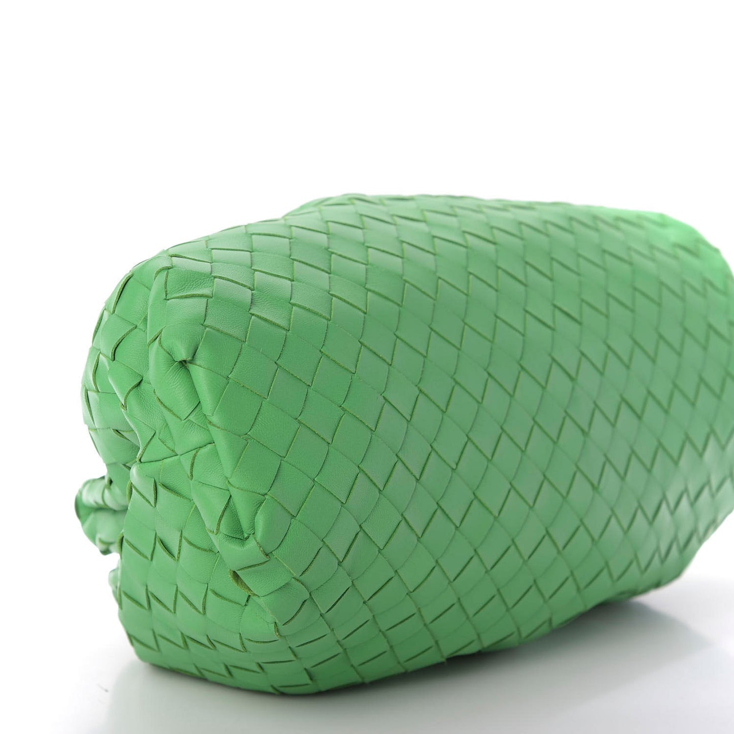 Nappa Maxi Intrecciato The Pouch Oversized Clutch Green