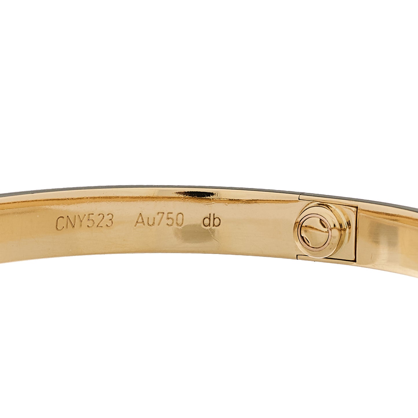 18K Yellow Gold LOVE Bracelet 17