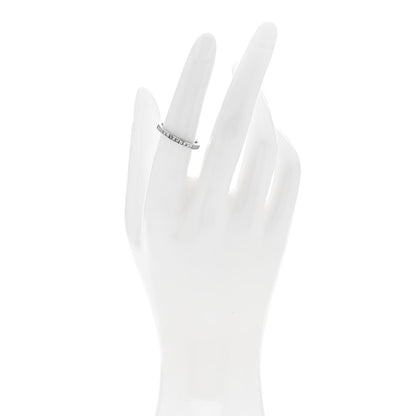 Tiffany Platinum Diamond .39ctw Princess Cut Half Circle Eternity Band Ring 53 6.5 2 of 4