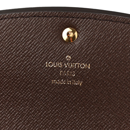 Louis Vuitton Damier Ebene Normandy Wallet Black 6 of 8
