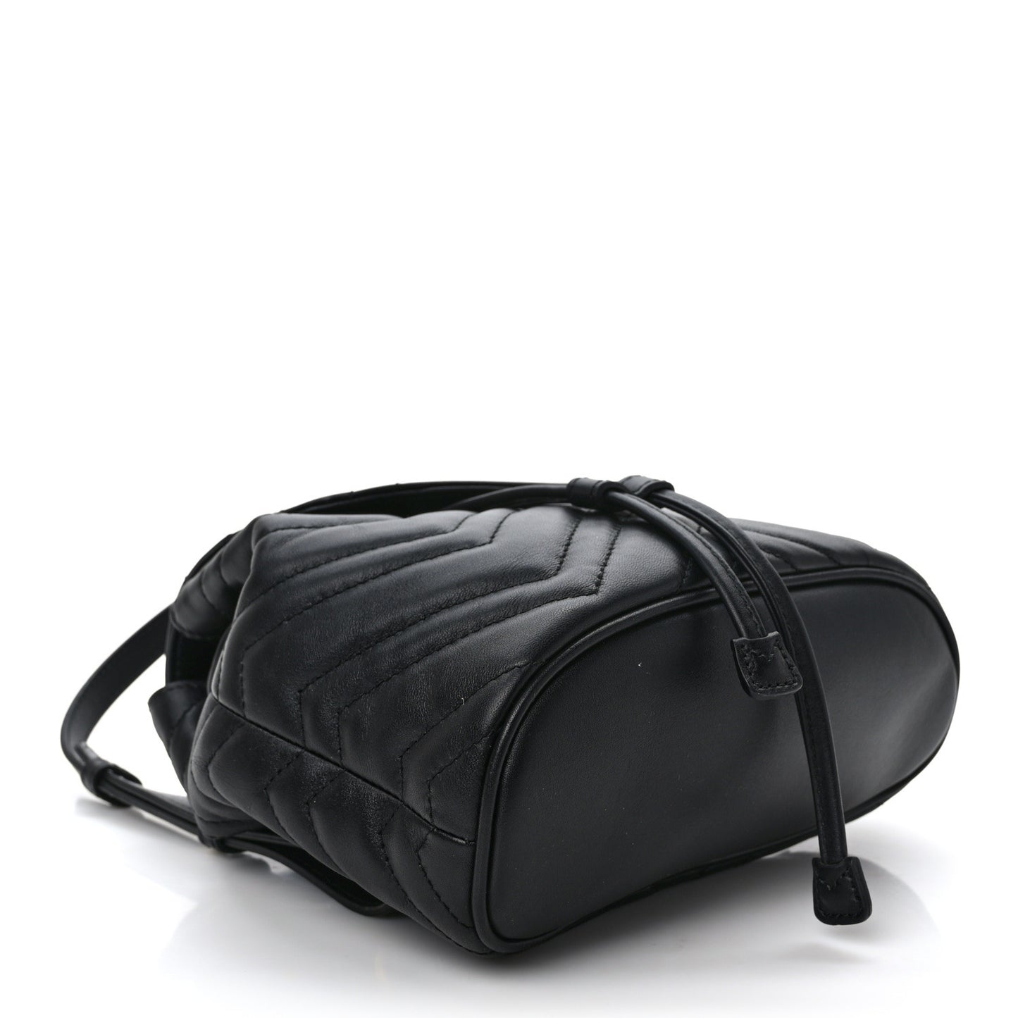 Calfskin Matelasse GG Marmont Flap Backpack Black