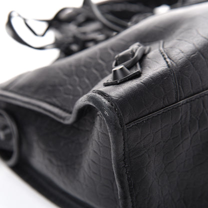Balenciaga Matte Supple Lambskin Crocodile Embossed Classic Black Hardware S City Black 9 of 12