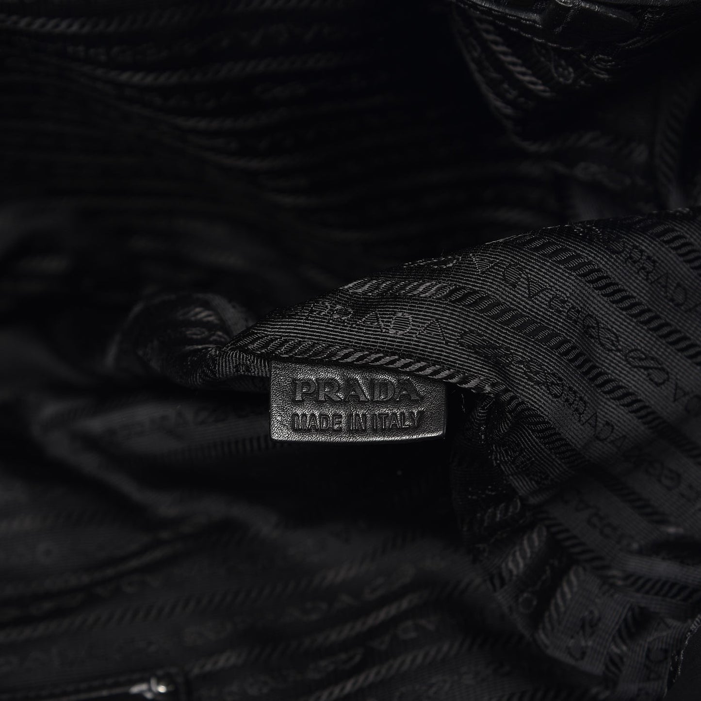 Tessuto Nylon Stripes Tote Black