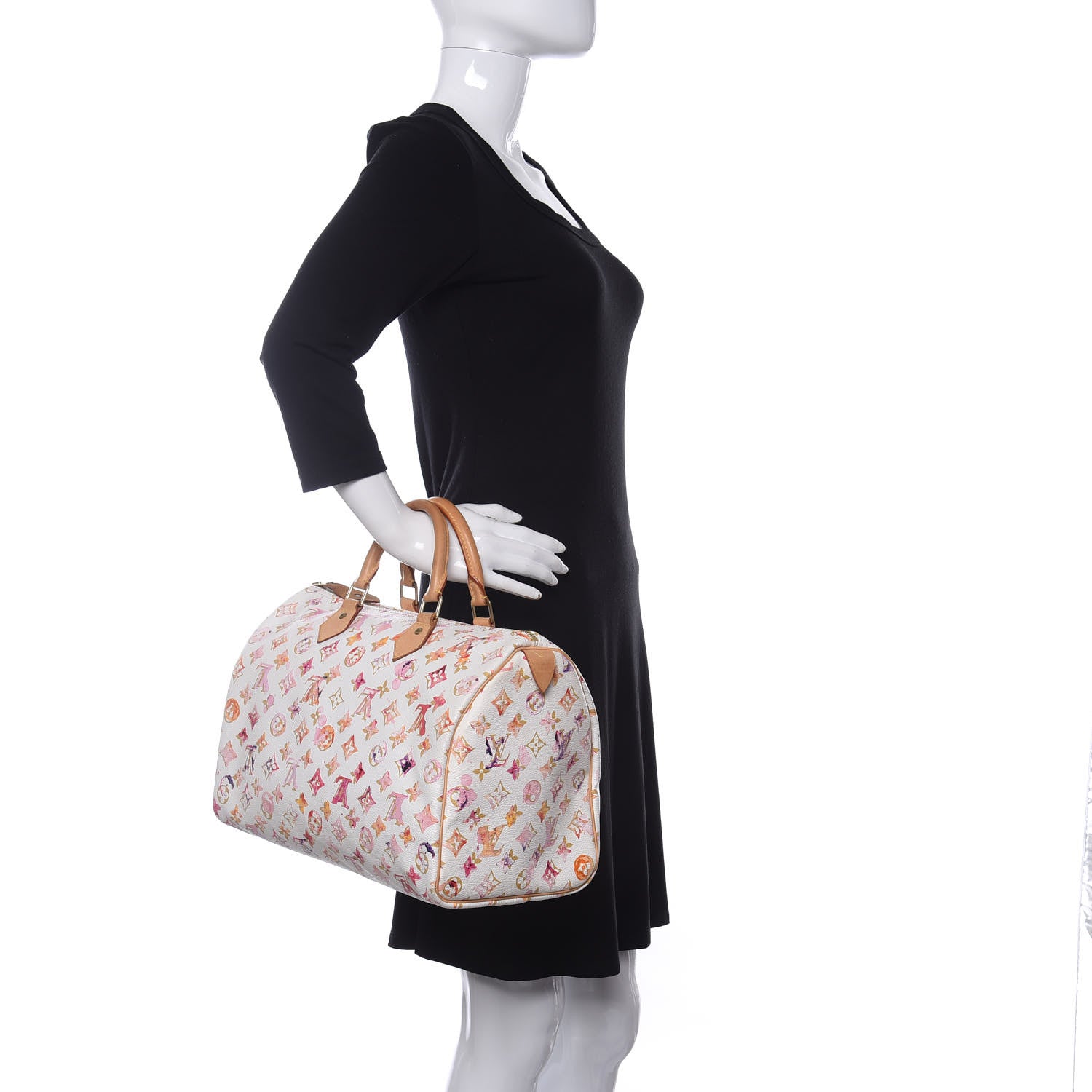 Louis Vuitton Watercolor Aquarelle Speedy 35 White 2 of 13