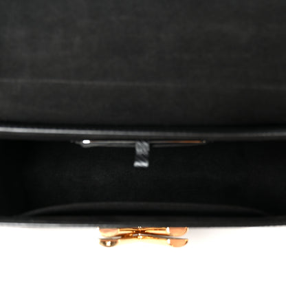 Louis Vuitton Epi Twist Braided Strap Shoulder Bag MM Black 6 of 11