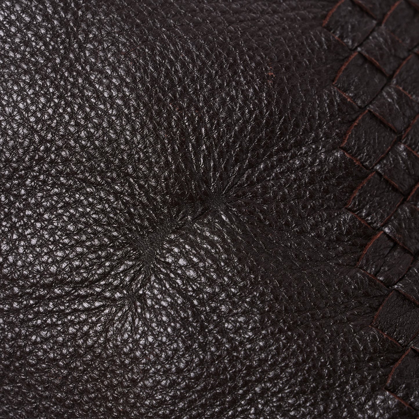 Nappa Intrecciato Veneta Hobo Ebano